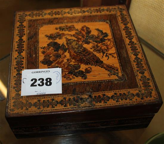 Tunbridgeware box(-)